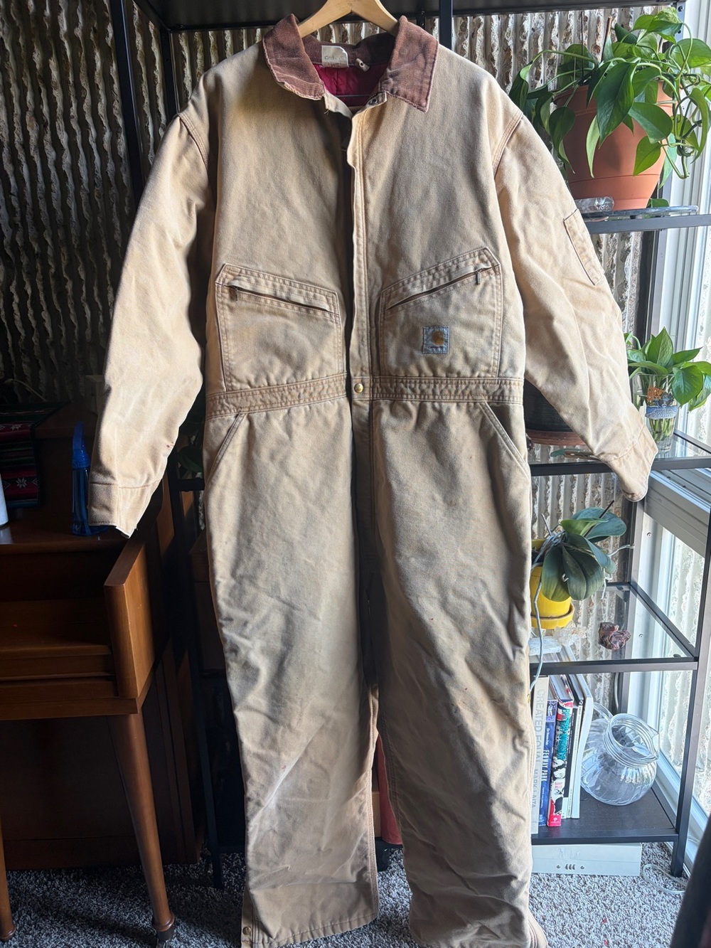 Carhartt Vintage Insulated Coveralls Duck Canvas Jumpsuit Workwear Size 2XL